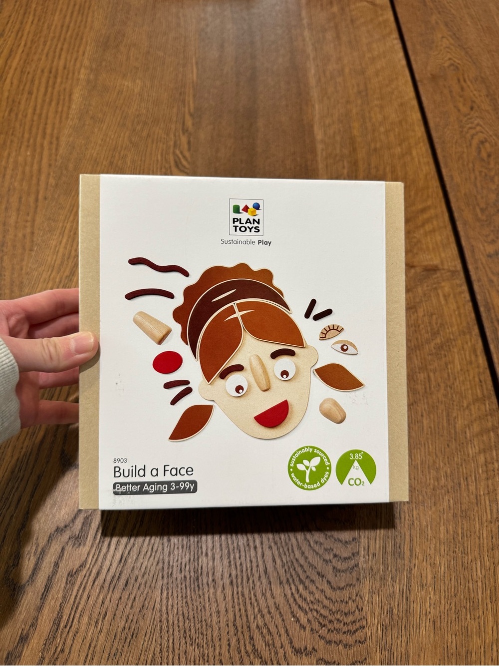 PlanToys Build a Face Wooden Toy – NEW Sealed Montessori Emotional Learning Toy